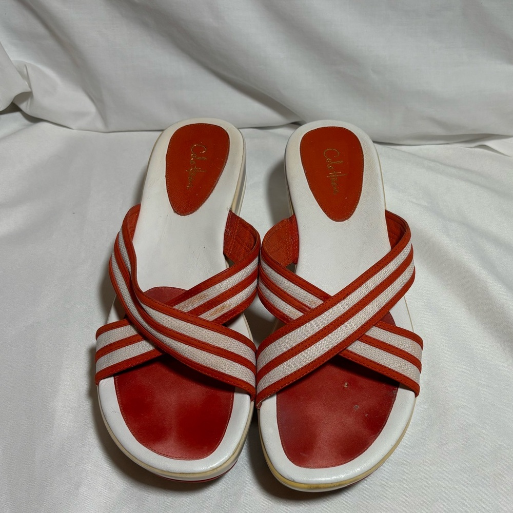 Cole Haan G Series NikeAir Platform Wedge Slide Sandals Women Size 8